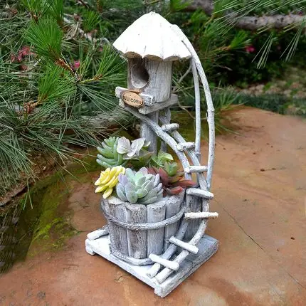 Outdoor Proto-ecological Courtyard Bird Nest Flowerpot Feeder Villa Garden Balcony Decorative Ornament Landscaping