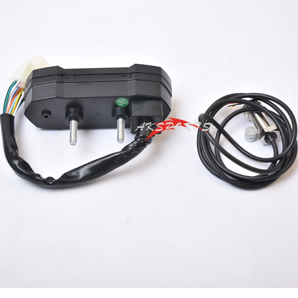 Nuovo contachilometri LCD per motocicletta mini misuratore di velocità regolabile elettrico digitale modificato 15x1000 rpm contachilometri per