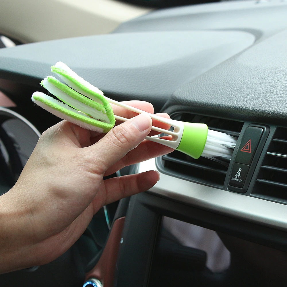 1 pcs Car Air Conditioner Vent Brush Microfibre Car Grille Cleaner  Brush  Auto Accessories Dust brush for instrument panel