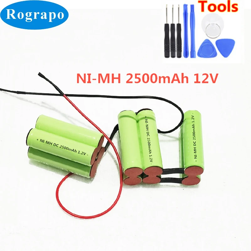 New 12V 2500mAh NI-MH Replacement Battery For Philips FC6162 Vacuum Cleaner Accumulator +tools