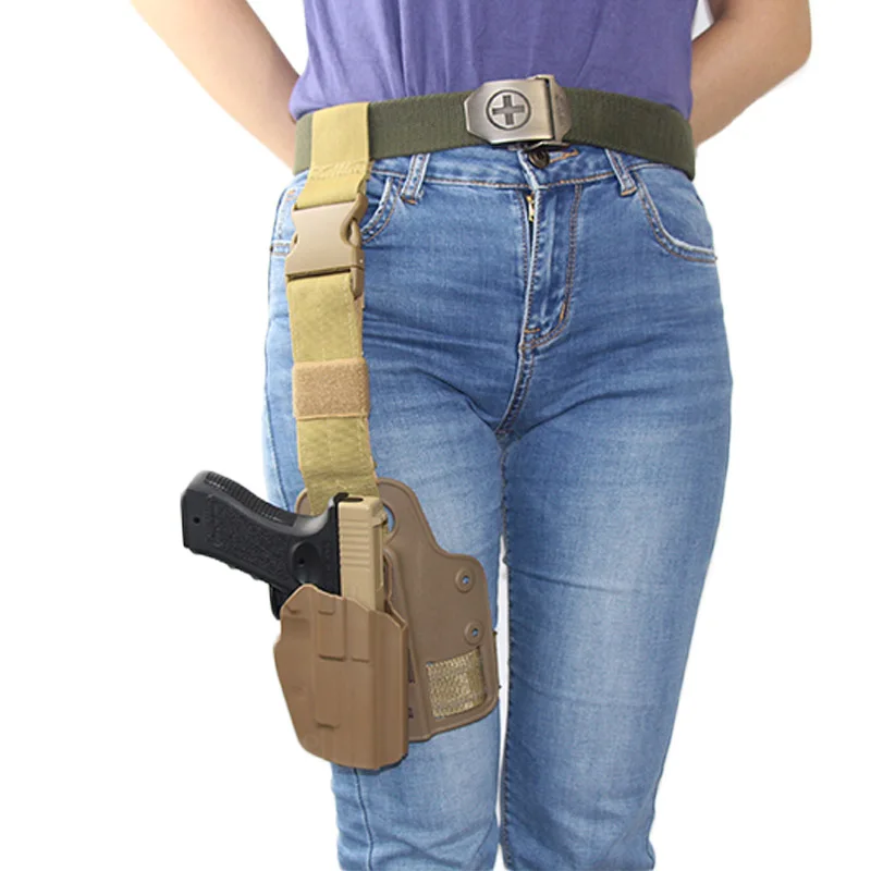 Taktisches Drop Leg Holster für Glock 17 cz75 Beretta m9 92f 92Fstaurus Gürtel Taille Holster Jagd zubehör