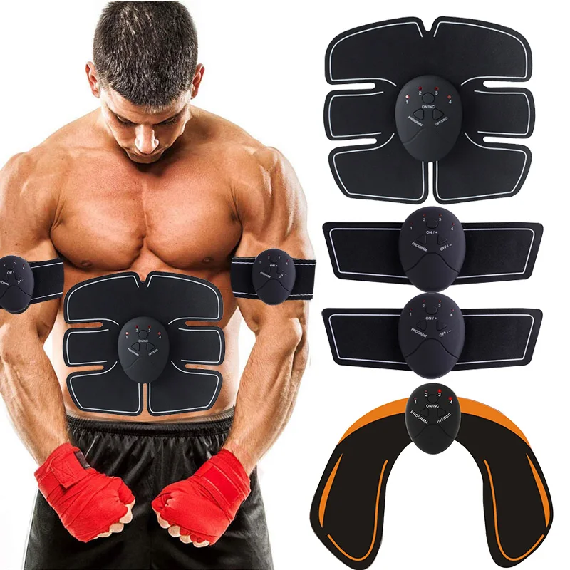 EMS Wireless Muscle Stimulator Trainer Smart Fitness Abdominal Training Electric Weight Loss Stickers Body Slimming Belt Unisex