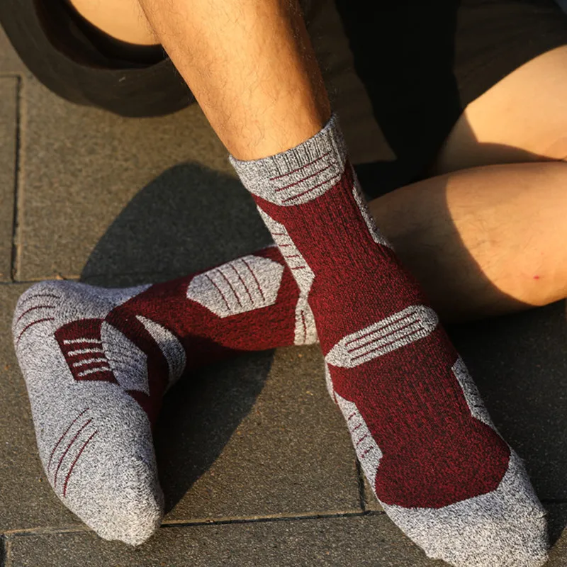 Winter Men Cotton Warm Ski Socks Cushion Walking Comfortable Trekking Hiking Sports Thermal Socks Snowboard Thermosocks image 5