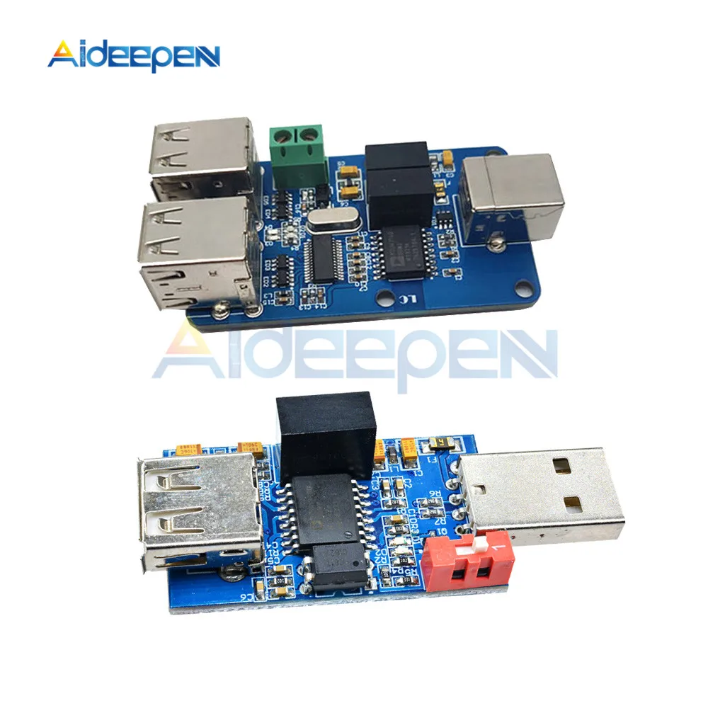 4 Channel USB to USB Isolator Coupled to Isolation Module Protective Board ADUM3160 ADUM4160 Support USB Control Transmission