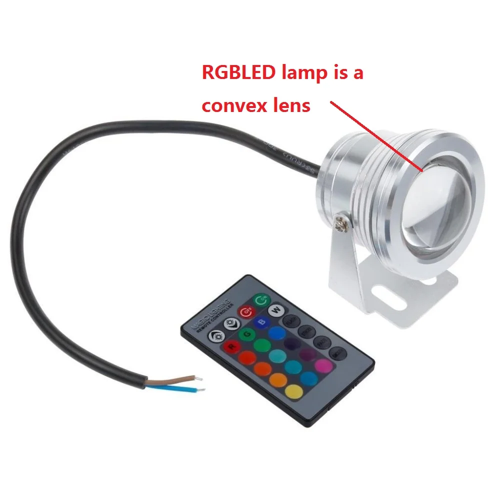 1pcs/lot RGB 10W AC12V underwater led fountain lights led pool lamp pond light IP65 under water led light