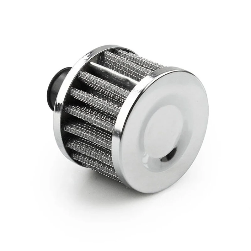 Filtro de entrada de aire frío de aceite de coche Universal de 12mm, cárter de ventilación, filtro de aire personalizado de alto flujo para motocicleta, Mini filtros de ventilación para coche