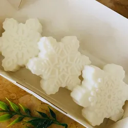 3D Christmas Snowflake Silicone molds Soap Mold Chocolate Mold DIY Fondant Baking Cooking Cake Decorating Tools DIY Candle Molds