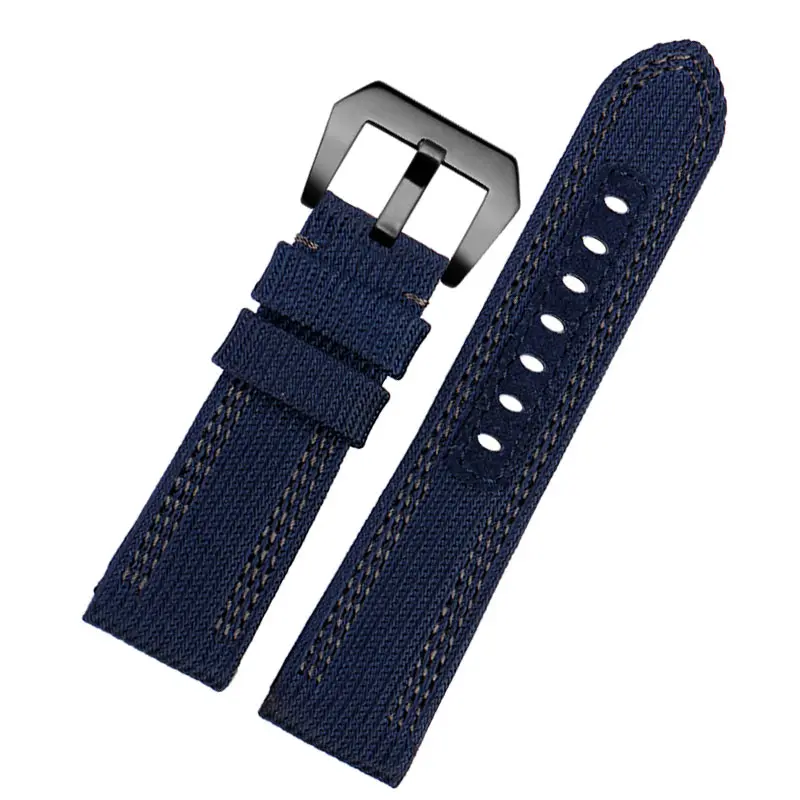 High Quality Nylon Watchband For Panerai PAM00984 PAM00985 Watch 24MM 26MM Blue black green Watchband bracelet