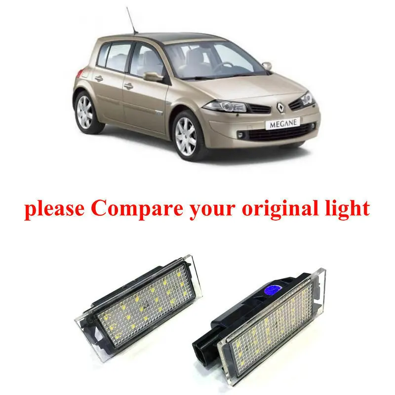 

Car Accessories Special Car License Plate Lamp For Renault Megane 2 II 2002-2009 automotive goods car products