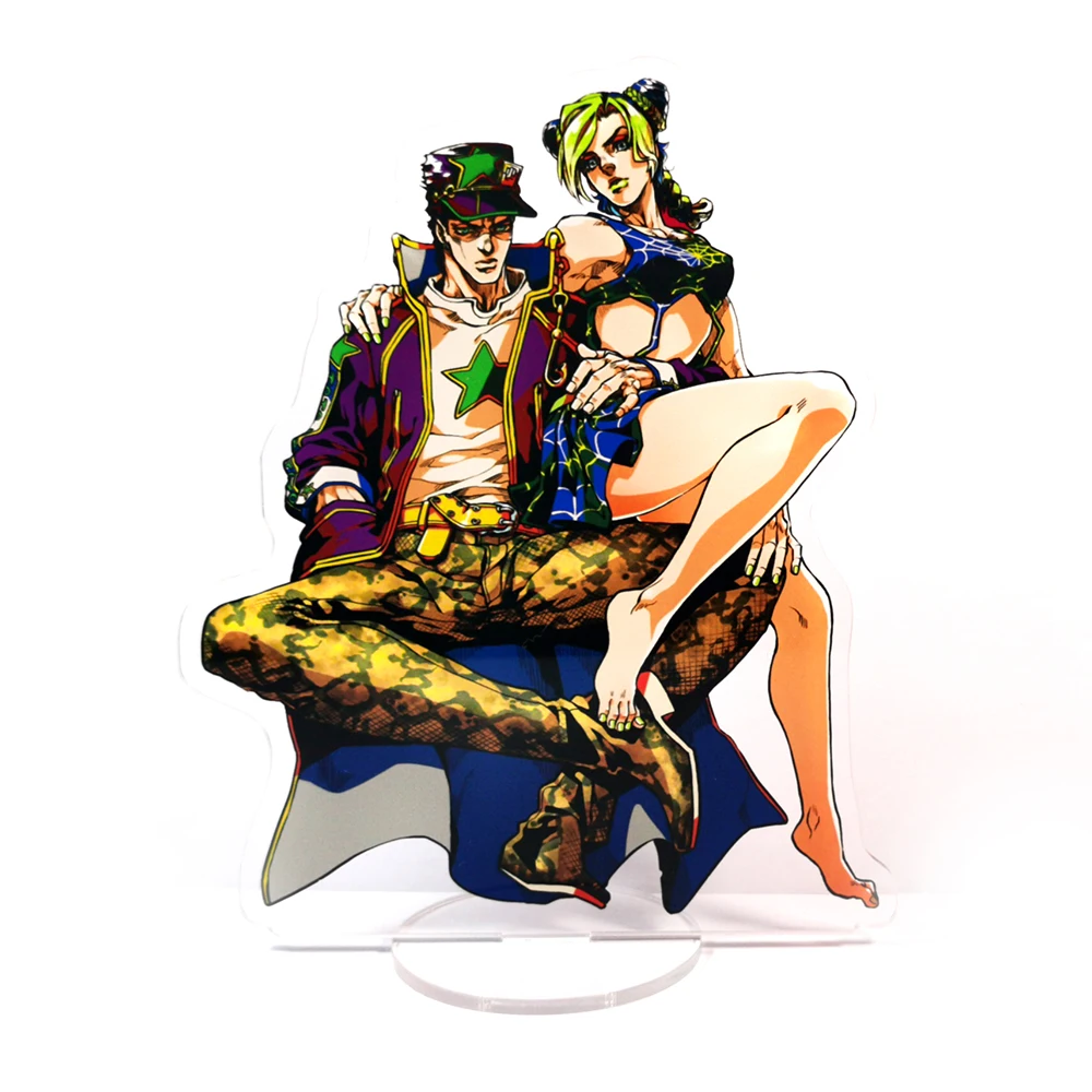 Jo no Bizarre Adventure Stone Ocean Jolyne Kujo Jotaro couple HM acrylic stand figure model plate holder cake topper anime