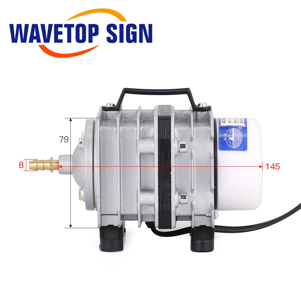 WaveTopSign 35W ACO-002 Air Compressor 40L/Min 20W ACO-001 Electrical Magnetic Air Pump for CO2 Laser Engraving Cutting Machine