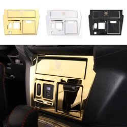 3pc Stainless Steel Central Panel Panle Decoration Cover Fit For Mitsubishi Pajero Montero v93 v97 v98 2007-2021