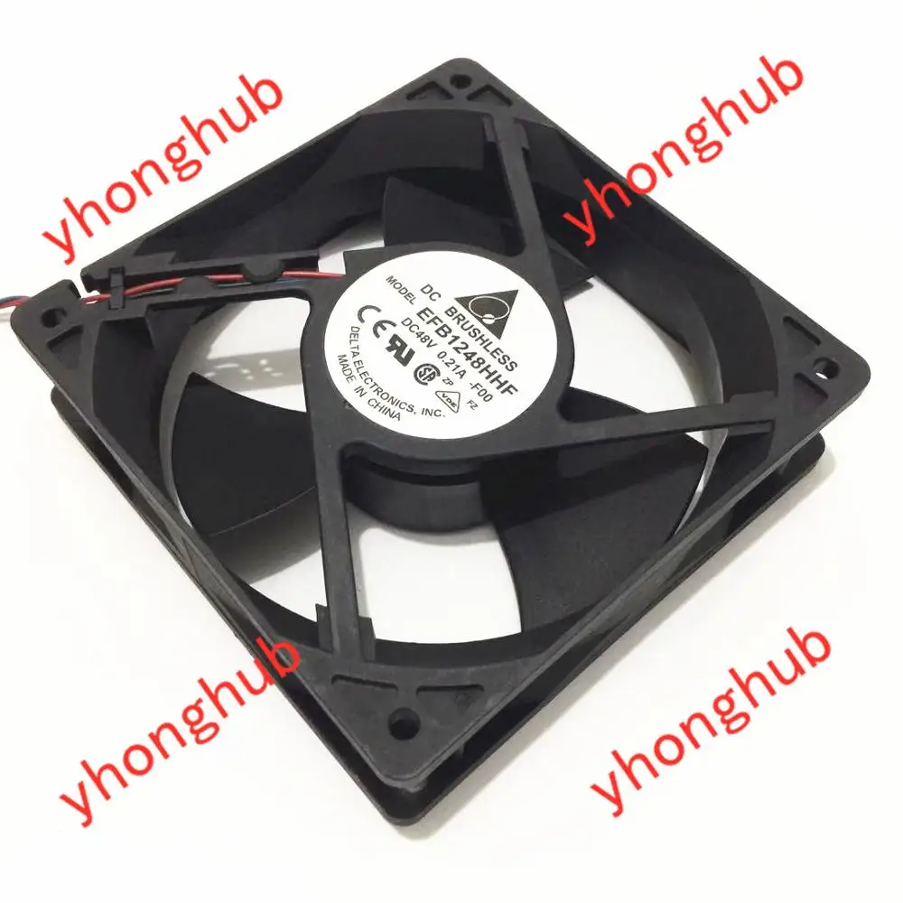 

Delta Electronics EFB1248HHF F00 DC 48V 0.21A 120x120x32mm Server Cooling Fan