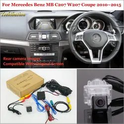 Car Rear View Reverse Camera Sets For Mercedes Benz MB C207 W207 Coupe 2010~2015 Compatible RCA & Original Screen