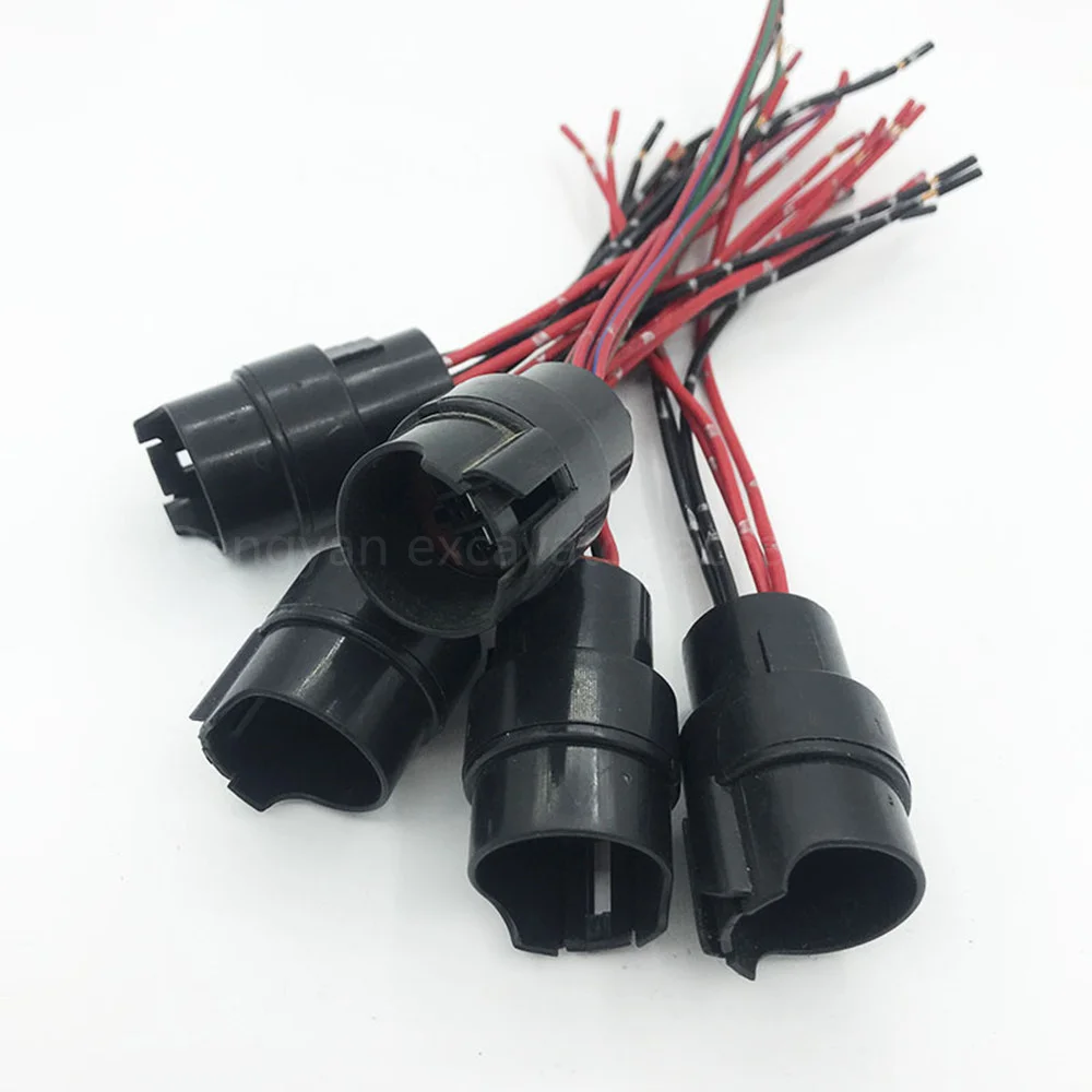 For Kato HD820-3 700 900 Throttle Motor Motor Male and Female Plug Throttle Motor Plug Excavator Parts