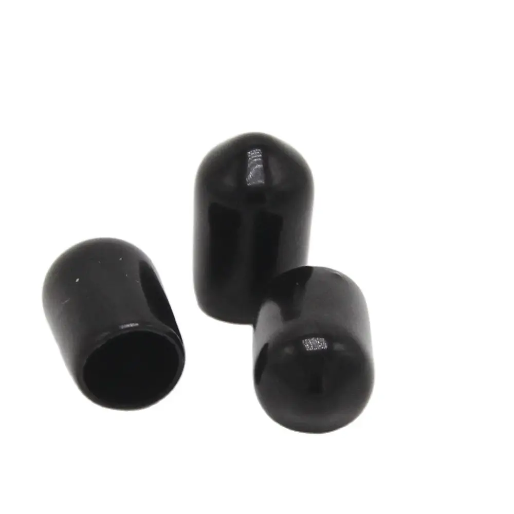 6mm Black Protective Cover Rubber Covers Dust Cap For Sma Connector Metal Tubes 100pcs/lot