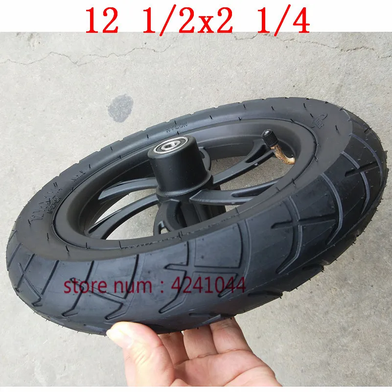 Motorcycle accessories 12 1/2X2 1/4 Wheel Tire & Inner Tube  Rim Set  fits electric scooters E-bike folding bicycles