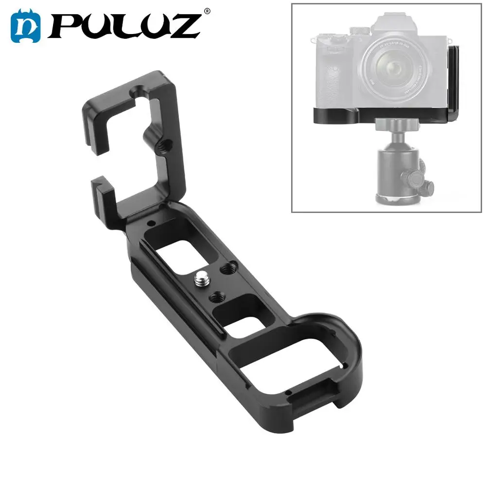 PULUZ 1/4 inch Vertical Shoot Quick Release L Plate Bracket Base Holder for Sony A7R / A7 / A7S