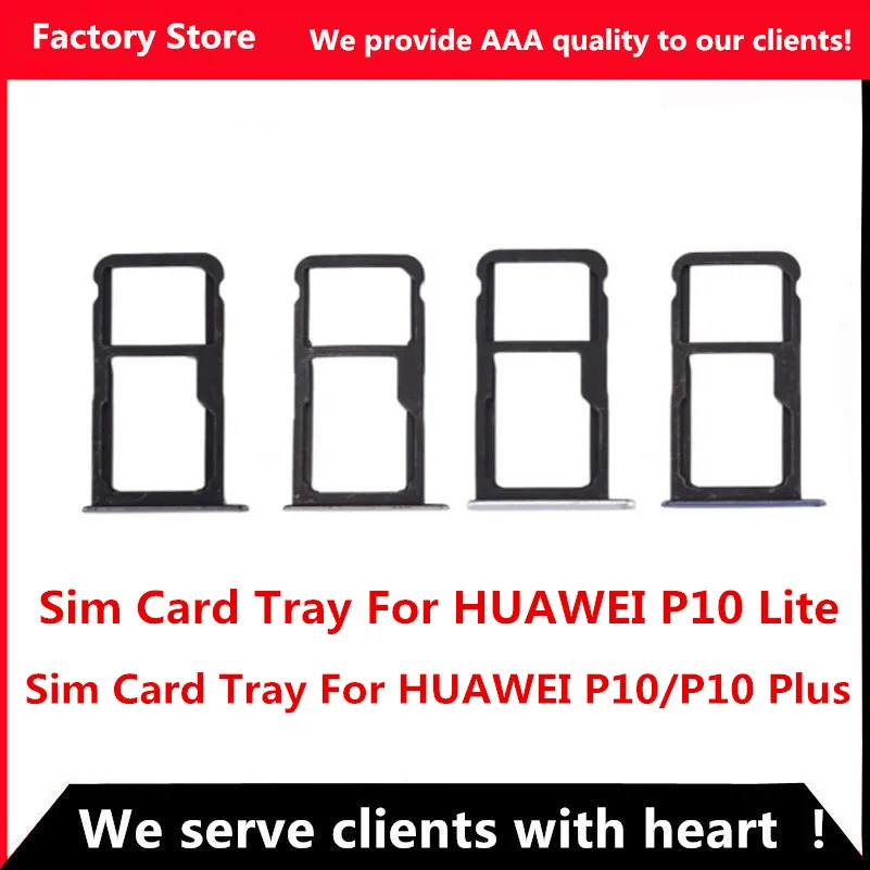 Sim Card Tray For HUAWEI P10 Lite SIM Card Tray Holder Slot For HUAWEI P10 /P10 Lus Sim Card Tray Holder