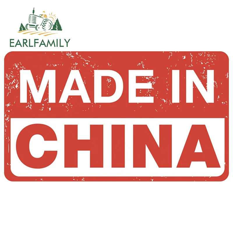 EARLFAMILY 13cm x 7.5cm for Made In China Vinyl Car Stickers Occlusion Scratch Decal Graffiti Windows Sunscreen Car Accessories