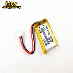 XHR-2P 2.54 300mAh 602030 3.7V lithium polymer battery, Bluetooth MP3 wireless card audio recorder