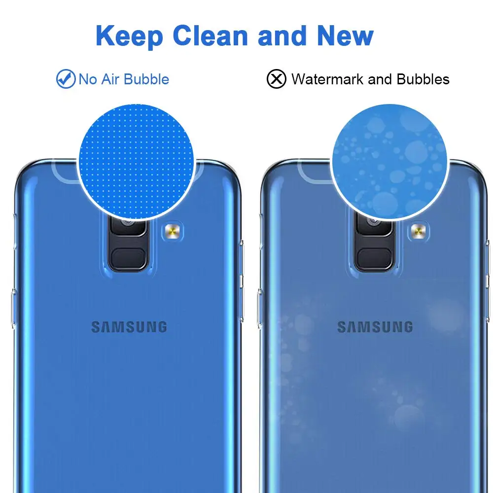 Ultra Thin Transparent TPU for Samsung Galaxy A6 A6Plus A6S 2018 Phone Case Back Cover Clear Silicone Fundas GalaxyA6 Plus Coque