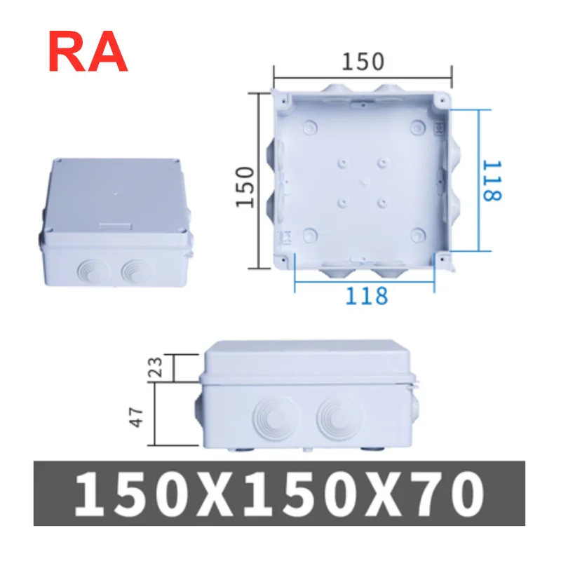 Variant: RA 150x150x70mm