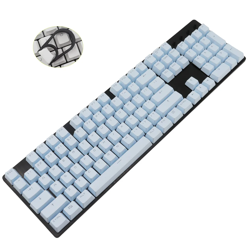 PBT Keycaps OEM High 87 104 keys for Mechanical Keyboard Translucent Double Shot keycap