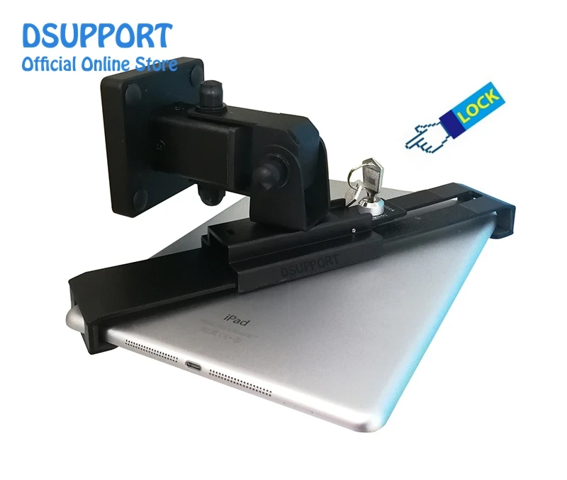 

New Tablet stand holder desk stand/wall mounted anti-thief for 7-13 inch variety-size tablets, universal tablet stand with lock