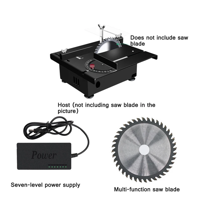 Mini-Precision Table Saw Woodworking Sliding Table Saw Can Be 0~90°Multi-Angle Cutting Multi-Function Cutting Machine