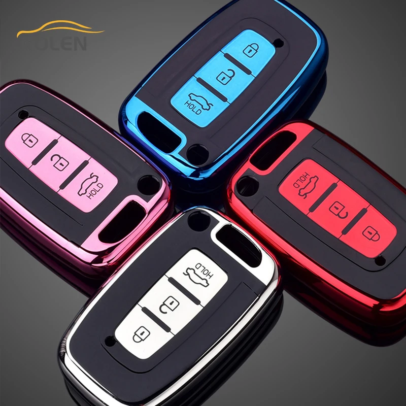 Miękkie etui z TPU na kluczyk samochodowy do Hyundai Genesis Equus Veloster do KIA Sportage Forte Optima Soul Azera Sorento