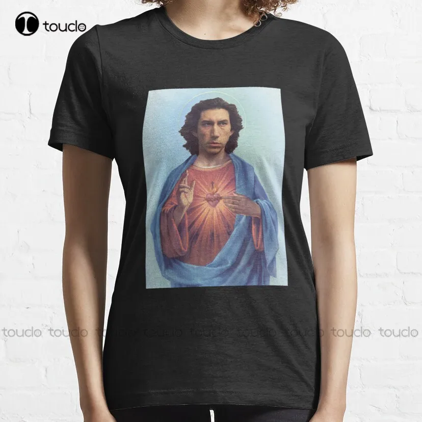 Adam Driver Jesus Kylo Kylo Ren Jesus Ben Solo Classic T-Shirt Funny T Shirts For Men Adult Humor Custom Aldult Teen Unisex