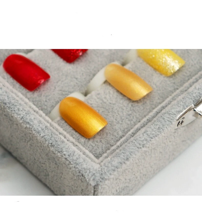 Fake Nail Display Cards Nail Art Tip Chart Display Rack Palette Stand Showing Nail Decoration Storage Box