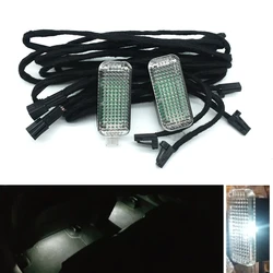 Car interior Rear LED Footwell Light foot Lamp Cable For VW Passat B6 Golf 5 6 MK6  A1 A3 A4 A6 A8 Q3 Q5 Q7 SEAT Toledo ALHAMBRA