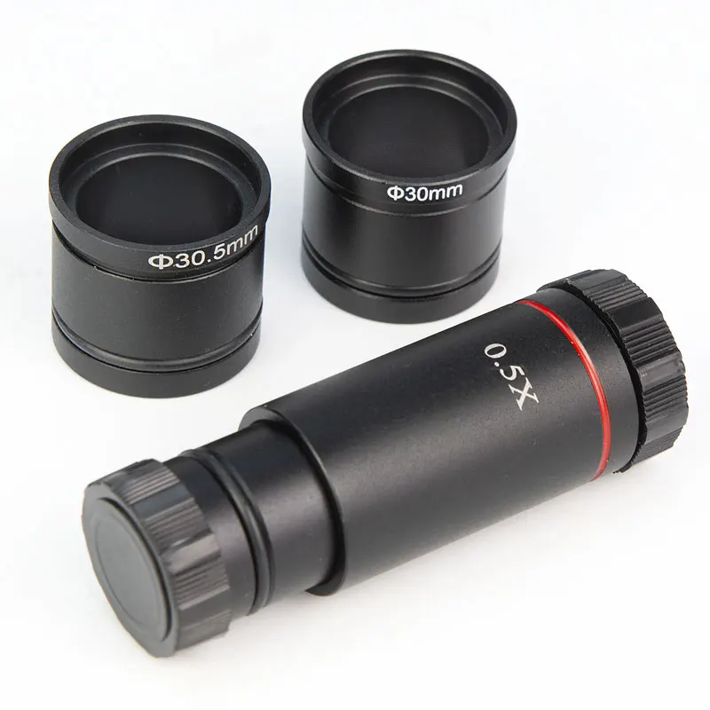 

0.5X Reduction C-mount Lens Adapter 23.2mm 30mm 30.5mm Electronic Eyepiece Adapter For Microscope CCD Camera