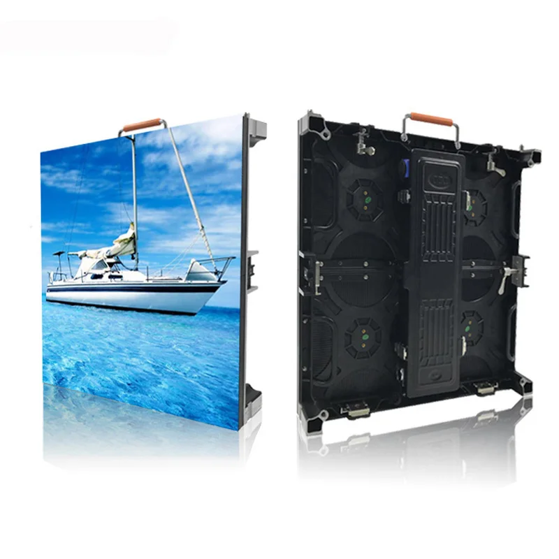 Outdoor led panels p3.91 500x500mm 6pcs full color led cabinets video display outdoor display screen