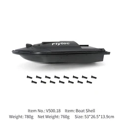 2011-5 Fishing Bait Boat Boat Hull Original 53cm Length ABS Plastic Boat Hull Spare Parts For DIY Maintenance