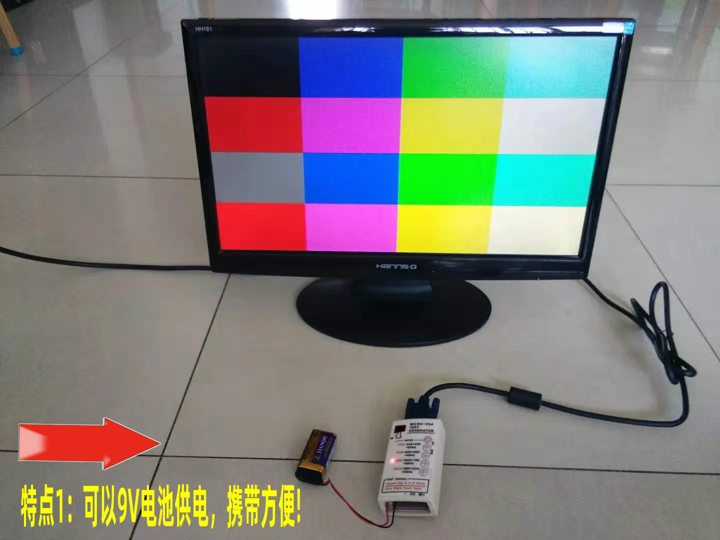 Màn Hình LCD Hiển Thị Bút Thử Tivi Máy Chiếu Công Cụ Sửa Chữa VGA Nguồn Tín Hiệu Màn Hình Máy Phát Điện