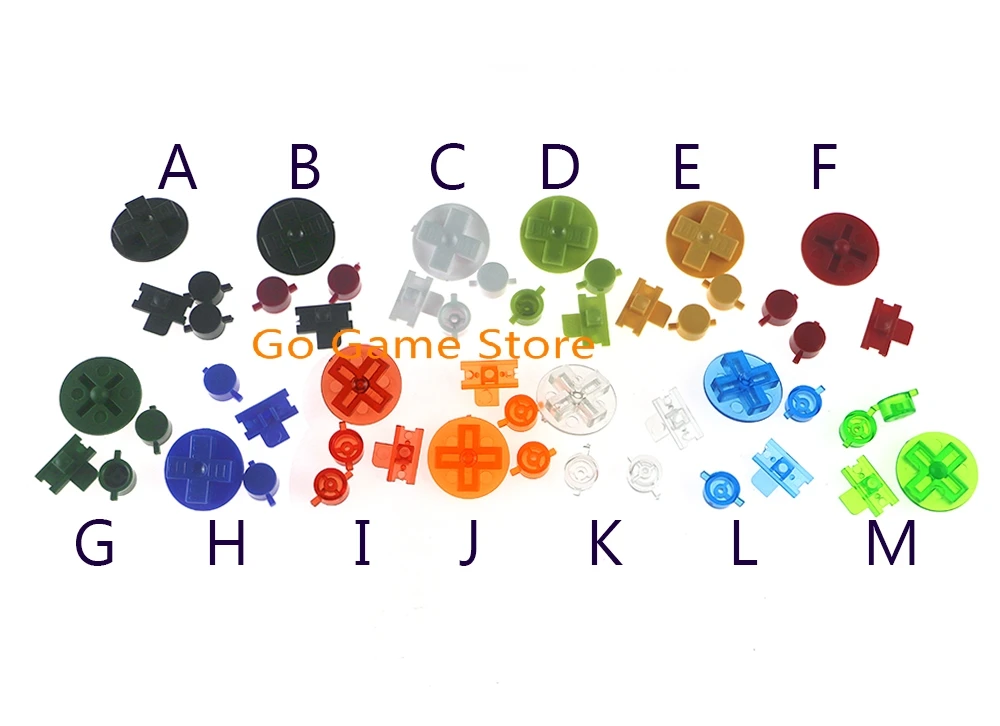 1set for GB DIY for Gameboy A B buttons D-pad Multi-Color Buttons for Gameboy Classic GB Keypads