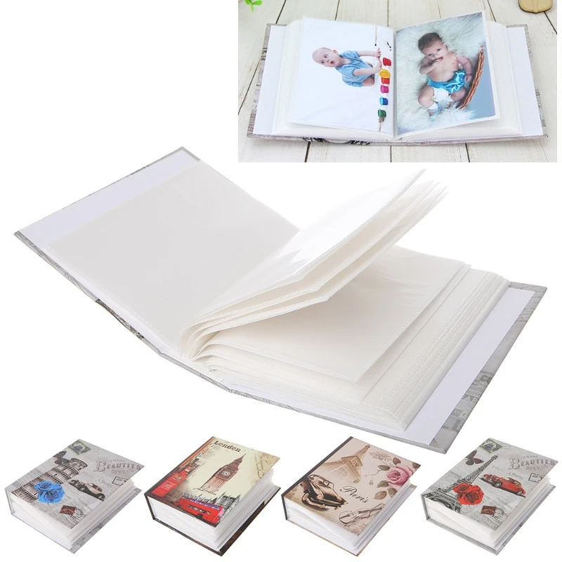 100 Pictures Pockets Photo Album Interstitial Photos Book Case Kid Memory Gift