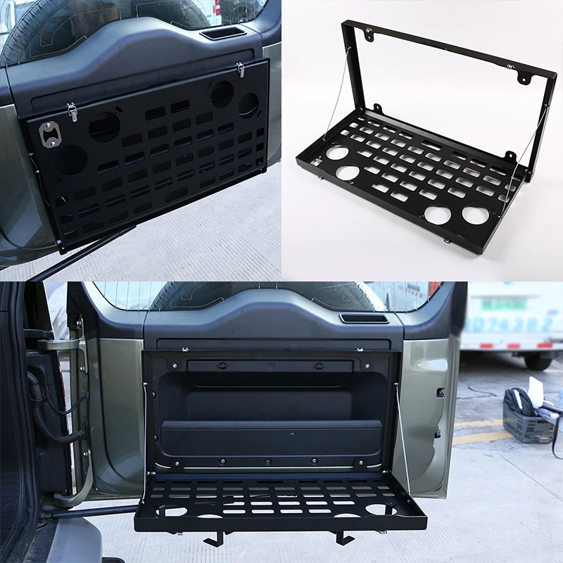 

For 2020-24 Land Rover Defender 90 110 aluminum alloy car tailgate multi-function foldable tray rack storage rack modified parts