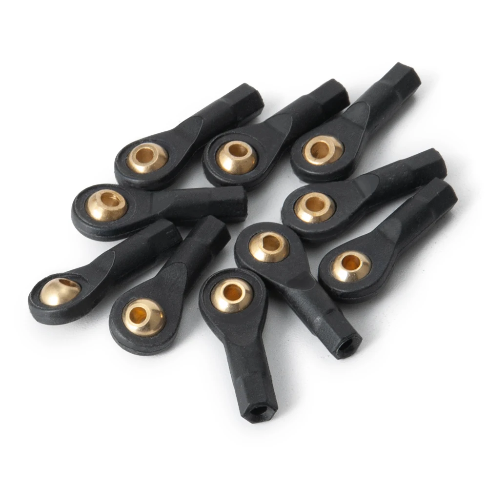 AXSPEED 10Pcs Plastic M2/M3 Link Rod Ball End Joint for Axial SCX10 TRX-4 1/10 RC Rock Crawler Car Accessories