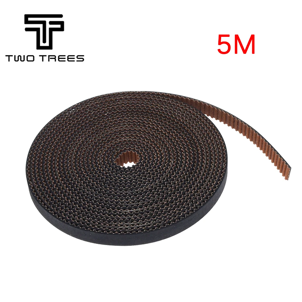 Twotrees 5m/lot Upgrade GT2 Timing Open Belt For Blu-5 Plus Printer Width 6mm 2GT Pulley Non-slip Rubber Belt 3D Printer Part