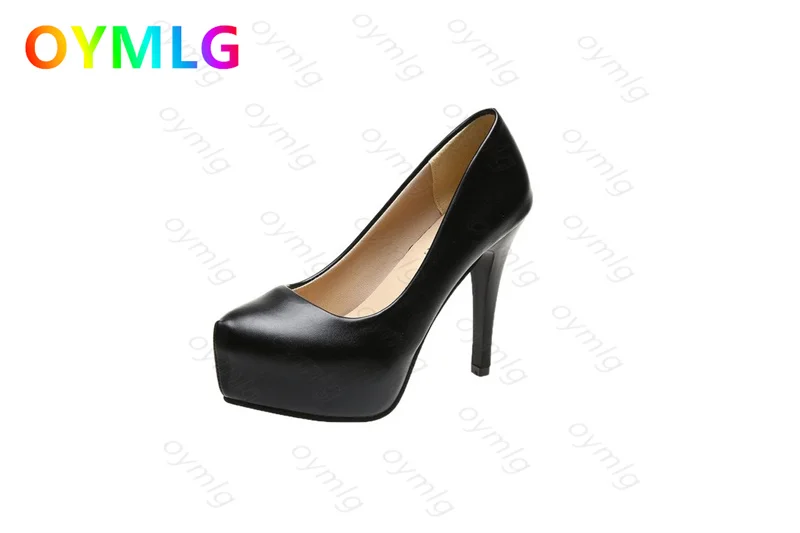 New high heels women stiletto princess waterproof platform nightclub super high heel single shoes black women\'s shoes