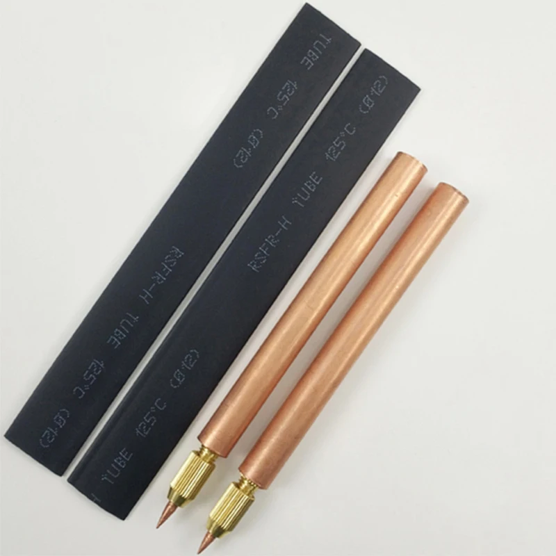16/25 Square Welding Tools Red copper DIY Spot Welding Pen Handheld Welding Machine High current connection line with Pin