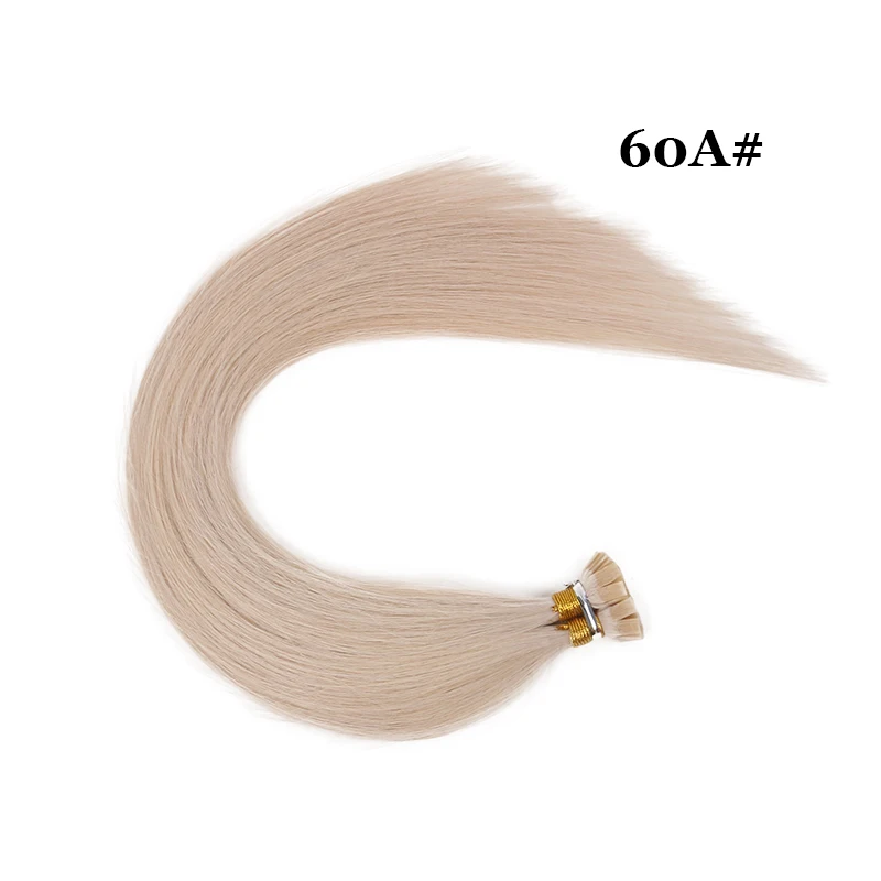 Classic Coda – extensions de cheveux naturels Remy, cheveux lisses, blonds, kératine, pré-collés, 18 \