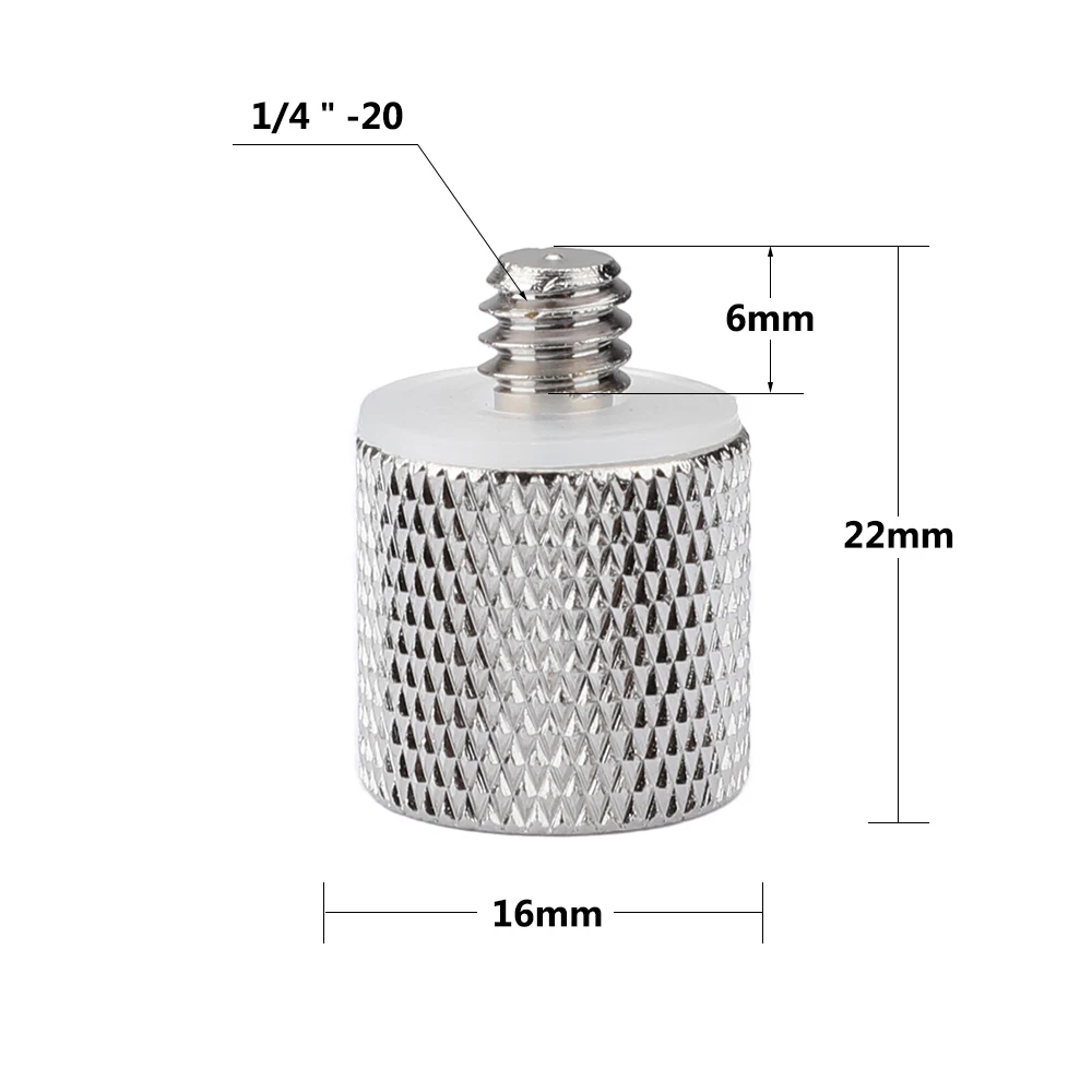 CAMVATE 2 قطعة ترايبود الموضوع المخفض برغي محول مع 3/8 "-16 أنثى إلى 1/4"-20 ذكر ل DSLR كاميرا ترايبود قوس دعم