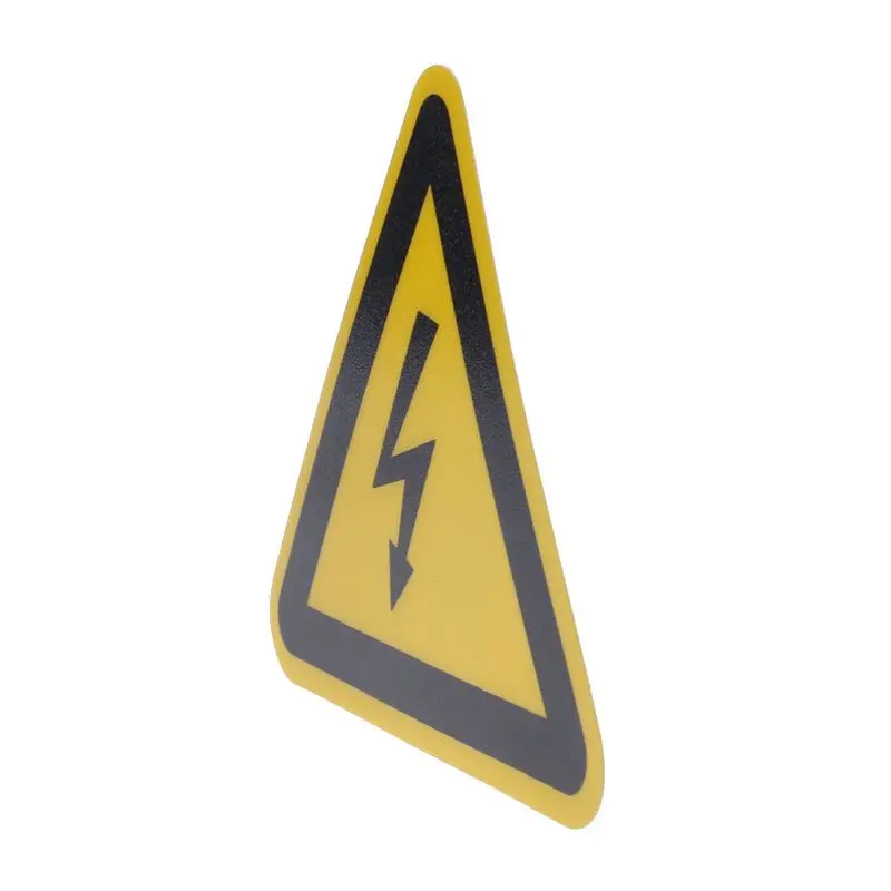 25mm 50mm 100cm 1 Pcs Warning Sticker Adhesive Labels Electrical Shock Hazard Danger Notice Safety PVC Waterproof - Image 4