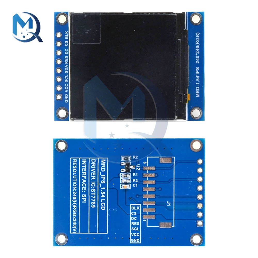 Imagem -02 - Módulo de Exibição Lcd Interface Spi Rgb Cor Completa 1.54 Polegada Tft Lcd Screnn Oled St7789 Driver 3.3v para Arduino 240*240