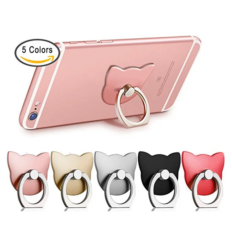 Universal Finger Ring Phone Stand Smartphone Holder For iPhone XS 11 12 Huawei Samsung cell Mobile Cat Socket Stand